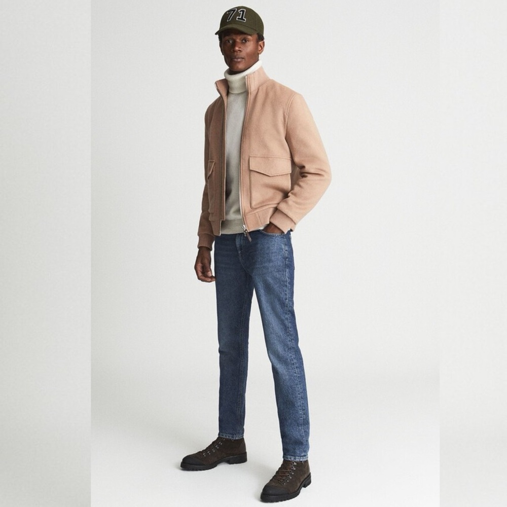 Reiss Dunstan Wool Blend Blouson Men's Jacket Medium